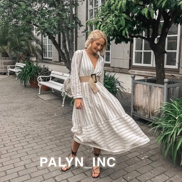 ❤️❤️ZARA STRIPED PRINT TUNIC DRESS ROOMY RUFFLE - Picture 5 of 8